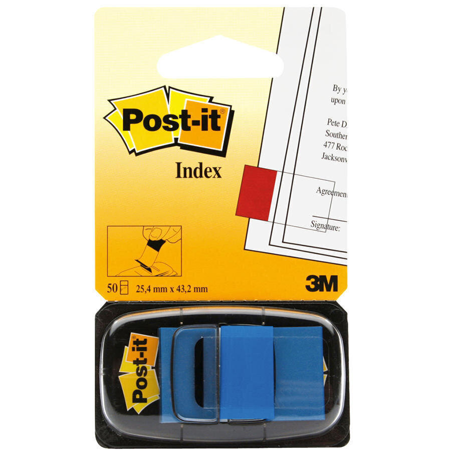 Post-It İndex 680-2 25.4 mm x 43.2 mm Mavi 50 Yaprak