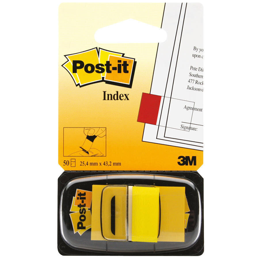 3M Post-it Index 680-5 25.4 mm x 43.18 mm Sarı 50 Yaprak