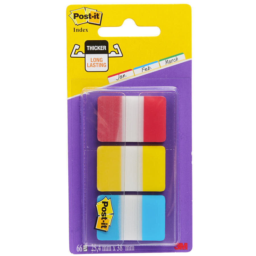 3M Post-it 686 RYB Yapışkanlı Not Kağıdı İndex Sert 3 Renk