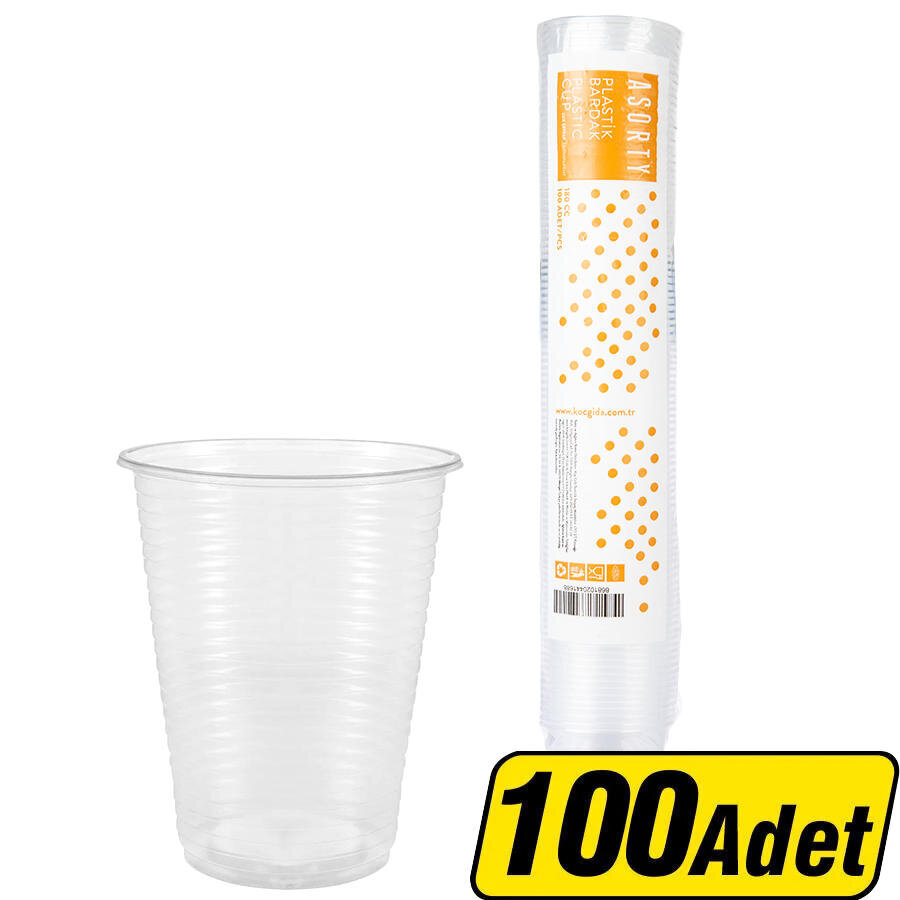 Asorty Plastik Otomat Bardağı 100'lü 1,8 g