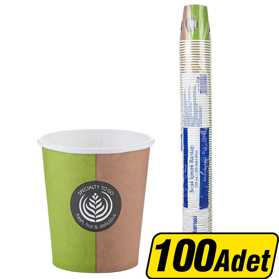 Huhtamaki Karton Bardak Eco 7 oz 100'lü Paket