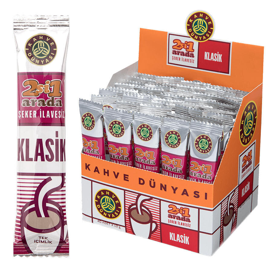 Kahve Dünyası 2'si 1 Arada Klasik Kahve 12 g x 40'lı