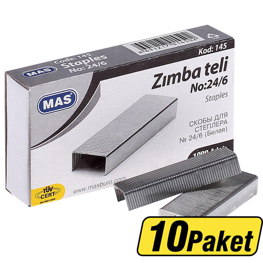 Mas 145 Zımba Teli No : 24/6 10'lu Paket