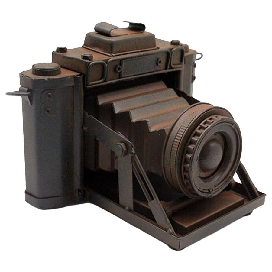 Dekoratif Metal Vintage Fotoğraf Makinesi