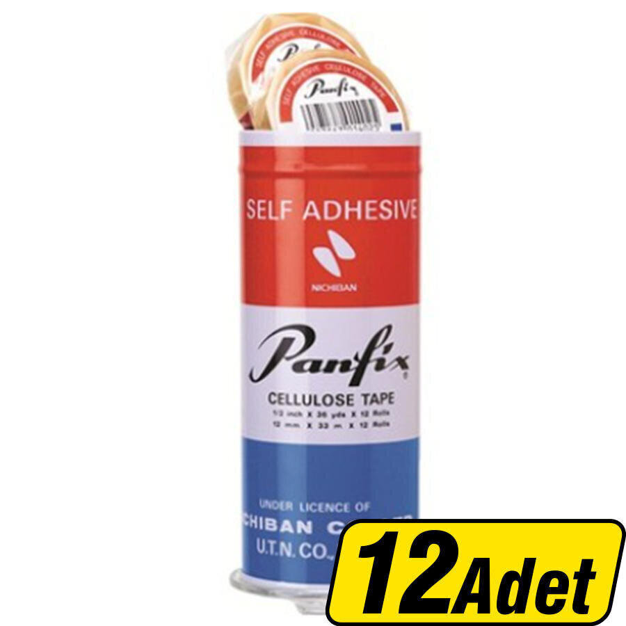 Panfix Selofan Bant 12 mm x 33 m 12 Adet - 12 Al 10 Öde