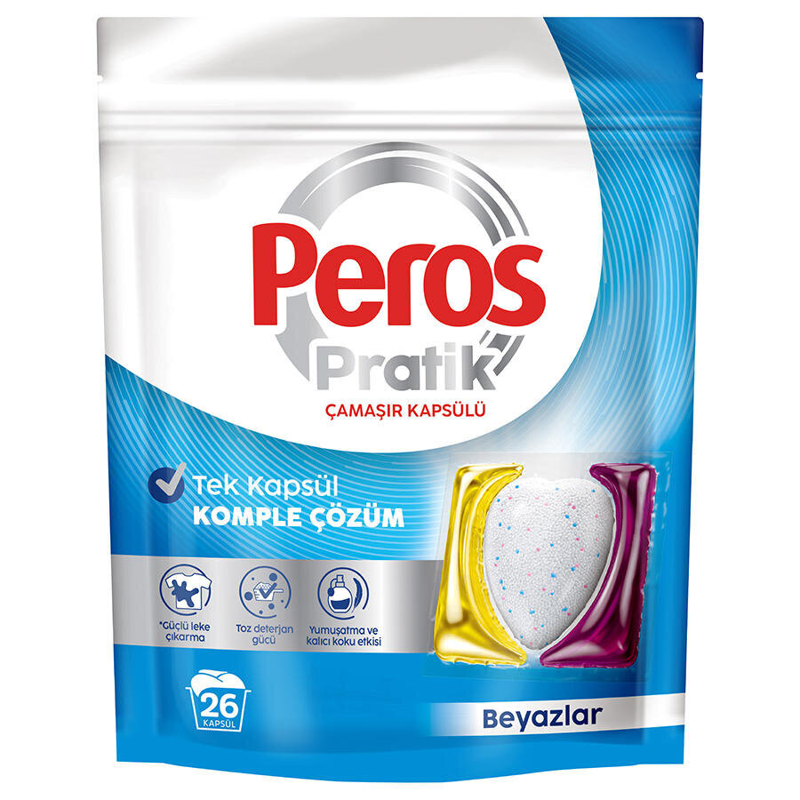 Peros Pratik Beyazlar Çamaşır Kapsülü 26’lı